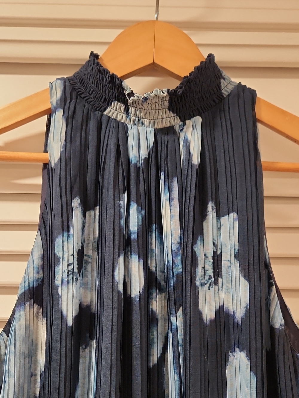 NWOT Ramy Brook Janie Floral Pleated Halter Mini Dress Size L - Picture 6 of 8